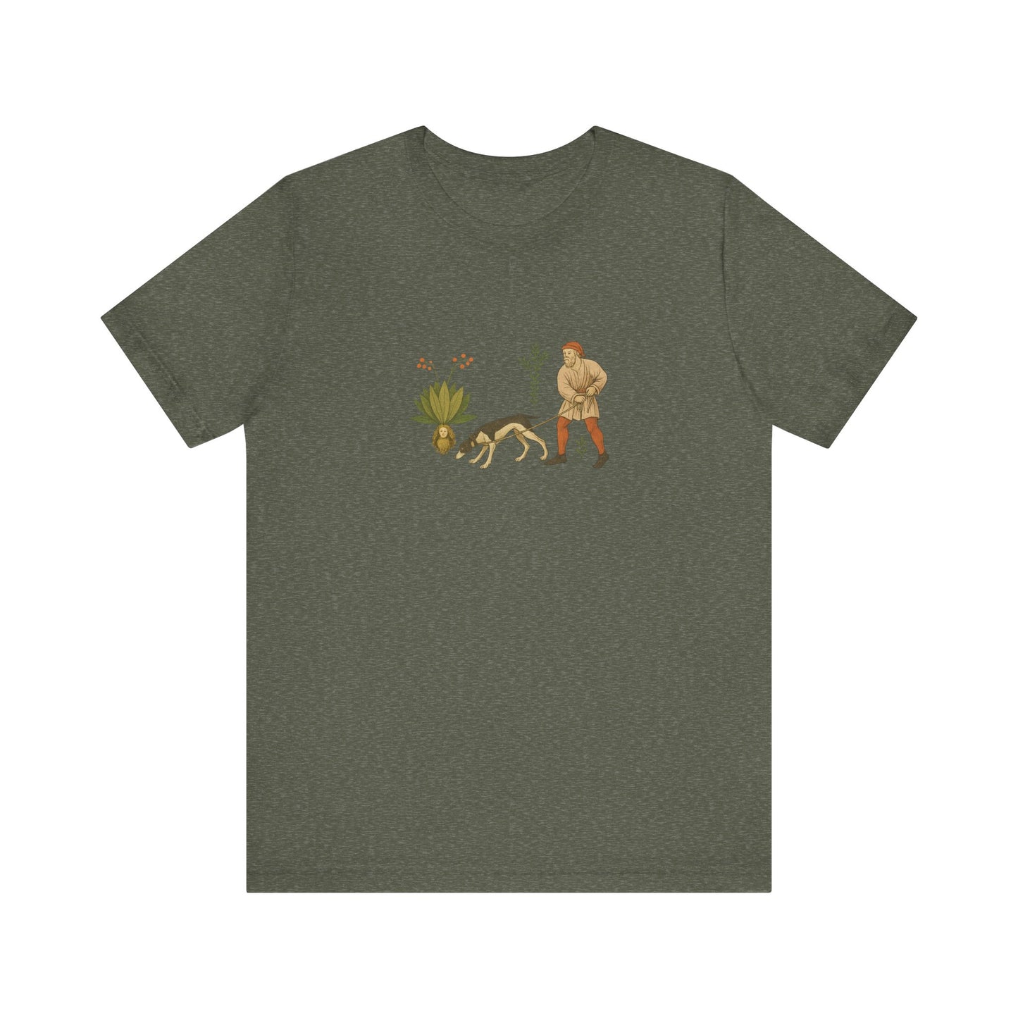 Good Medicine Dogge, Medieval Art Tacuinum Sanitatis Unisex Tee
