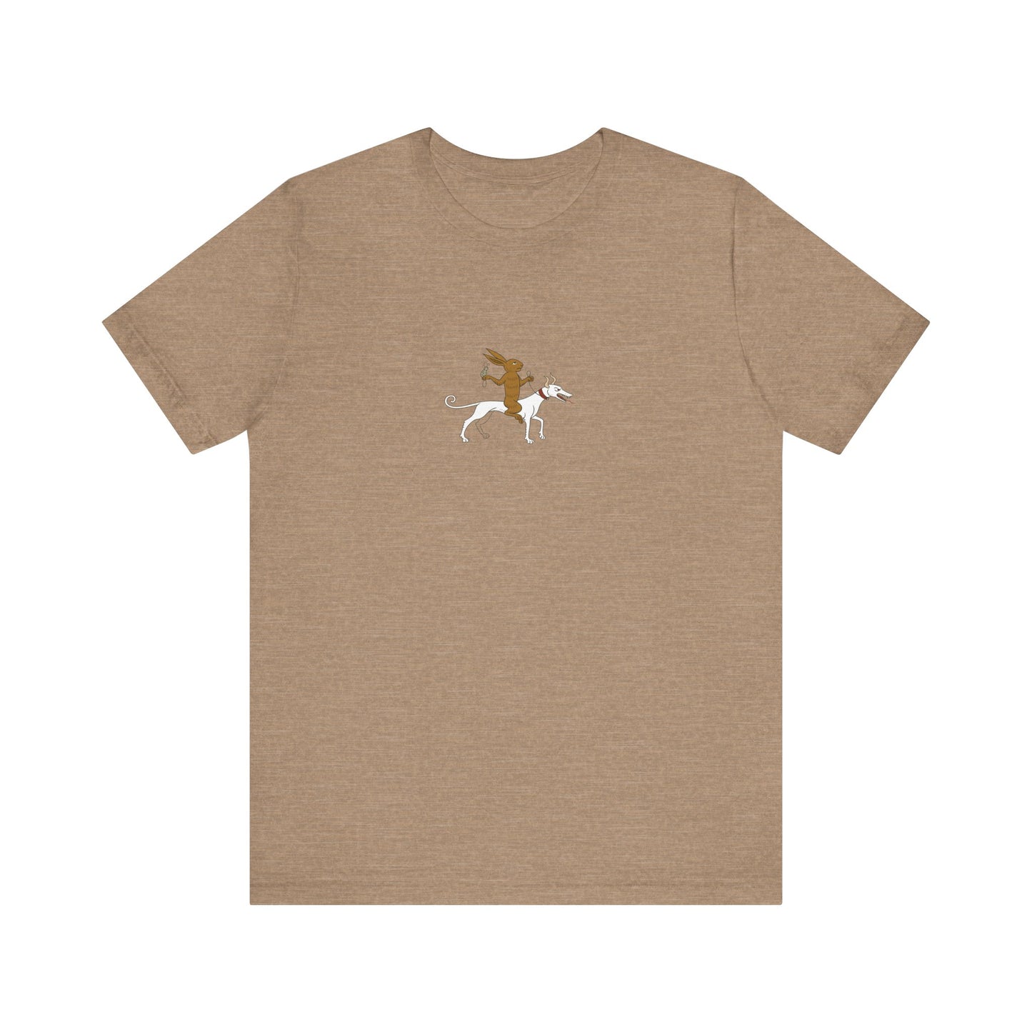 The Hare Riding a Hound, Pontifical of Guillaume Durand, Avignon, before 1390 Tee