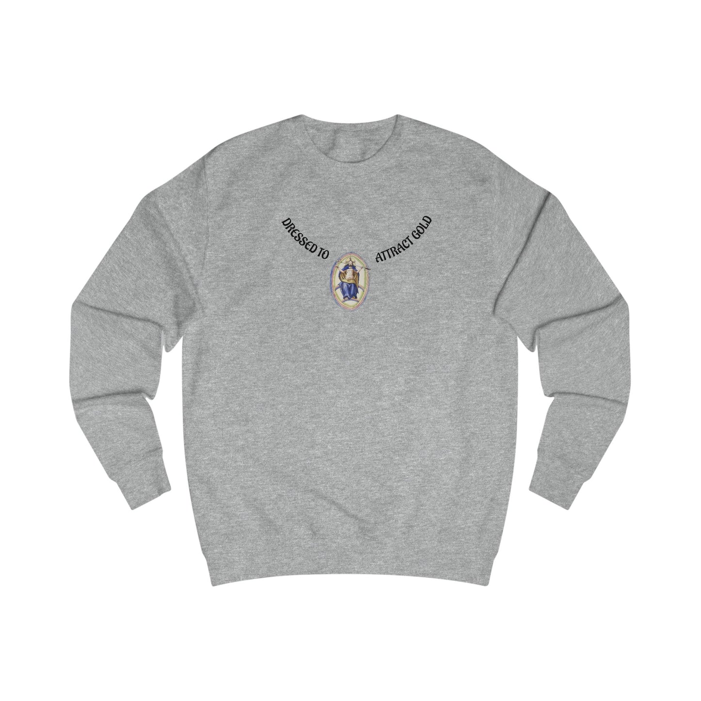 Dressed to attract gold , Alchemical Hermaphrodite Unisex Sweatshirt