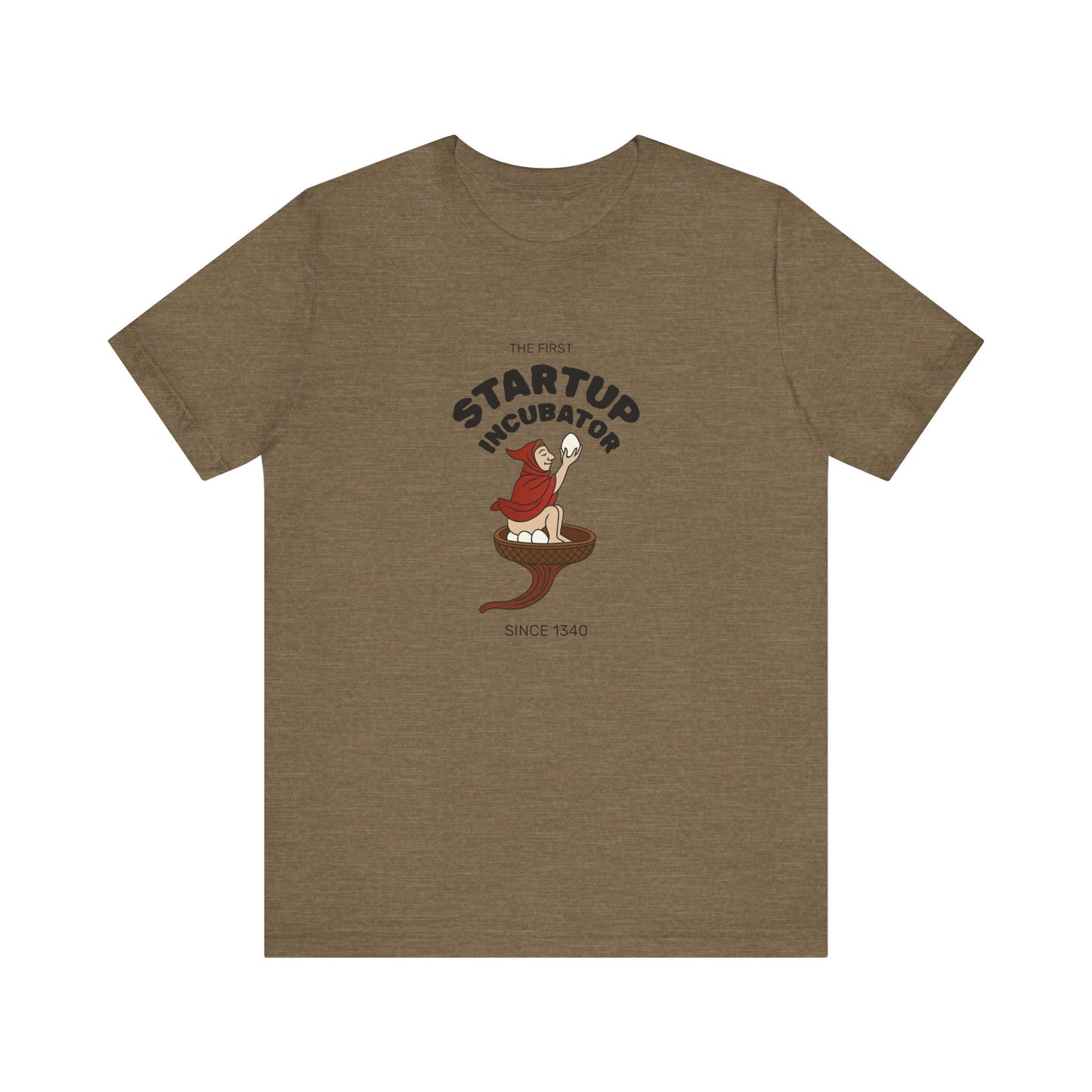The Eggman Monk, The First Startup Incubator, Medieval Marginalia T-shirt