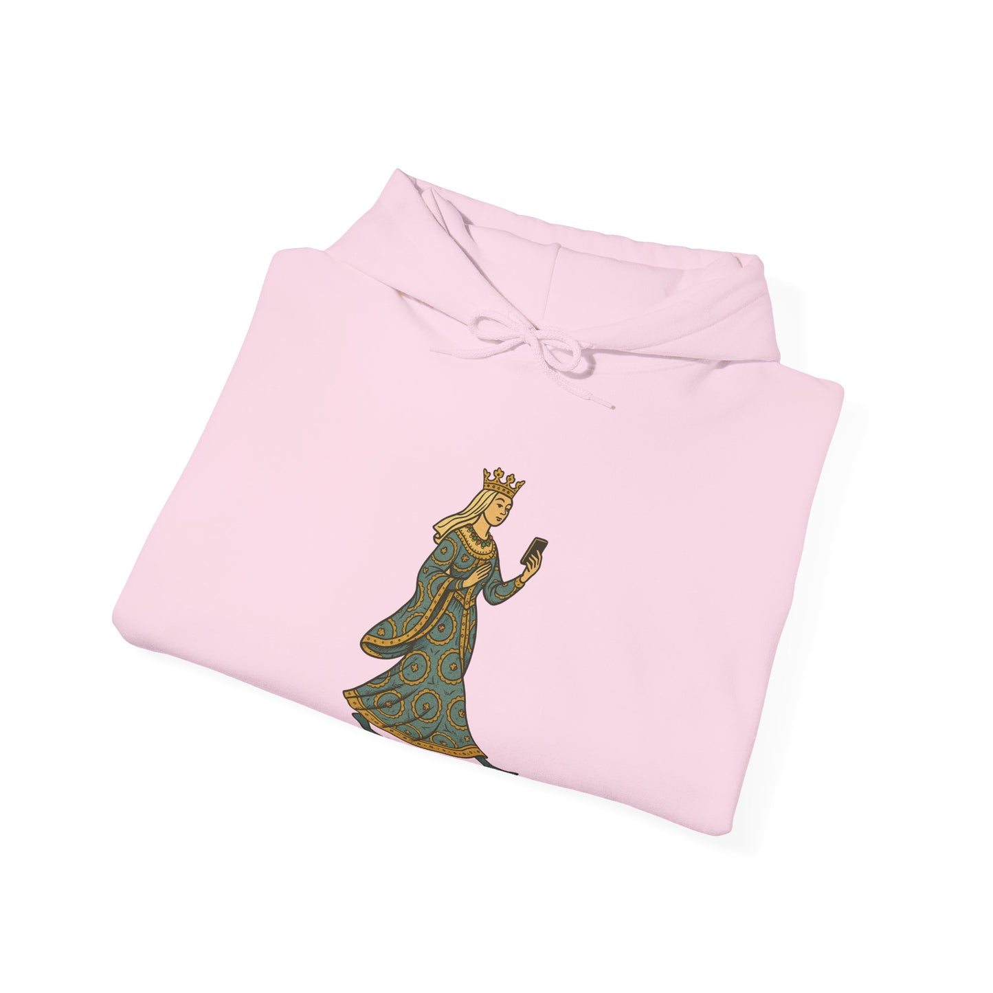 The Crowned Strutter – Medieval Couture on the Go - Cozy Unisex Hoodie