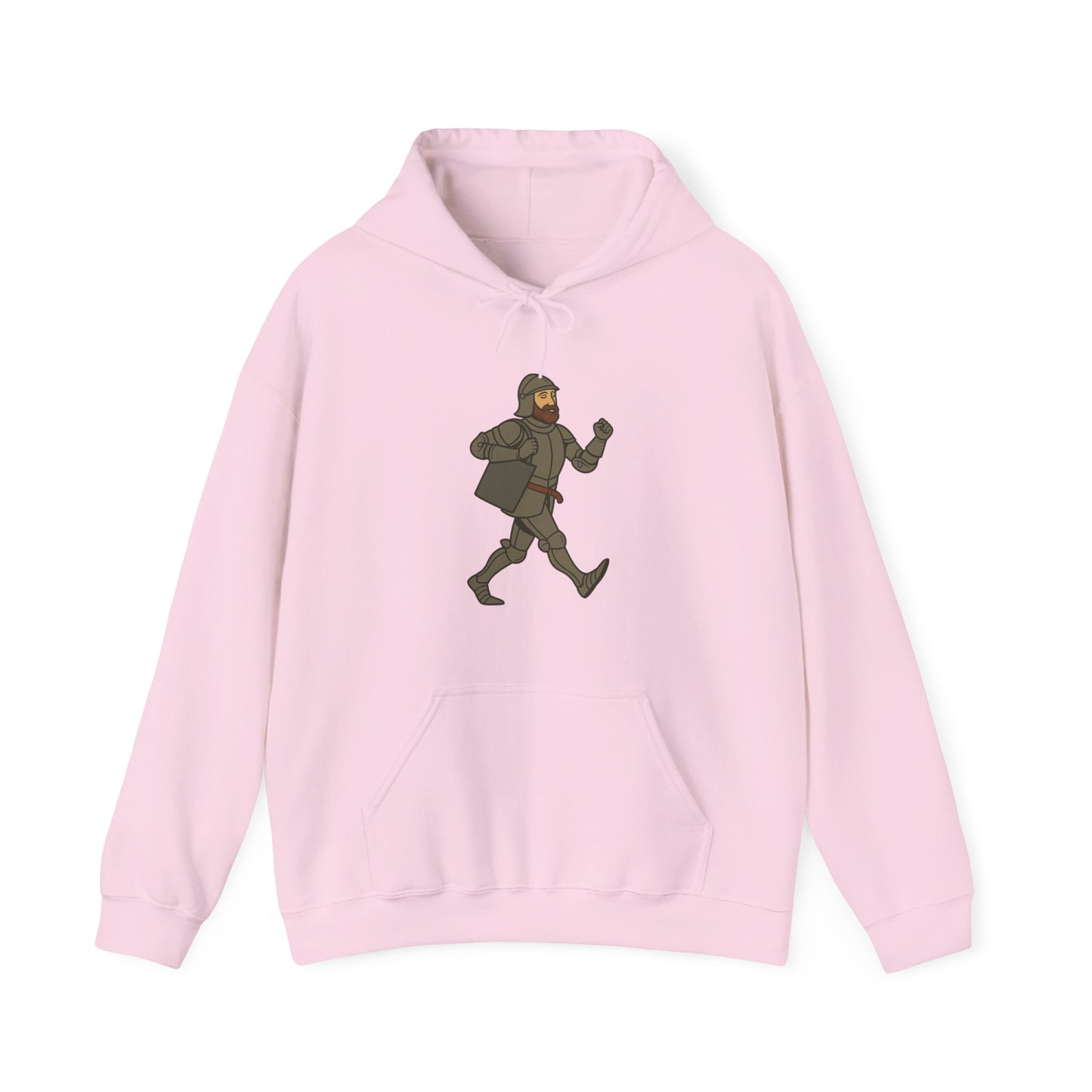 Knight on the Go - Medieval Humor - Playful Adventure Hoodie
