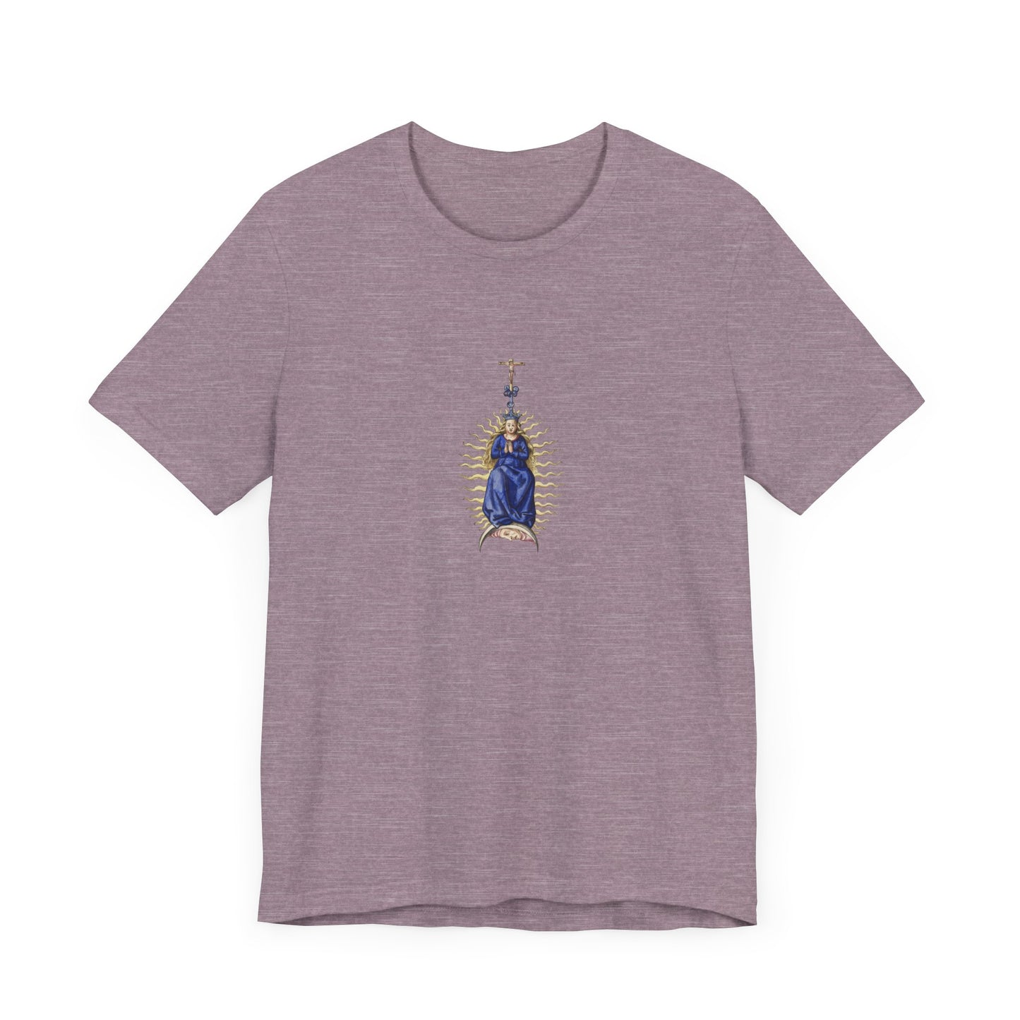 Spiritual Mary Graphic T-Shirt, Faith-Based Apparel, Casual Wear, Gift for Believers, Unisex Tee,