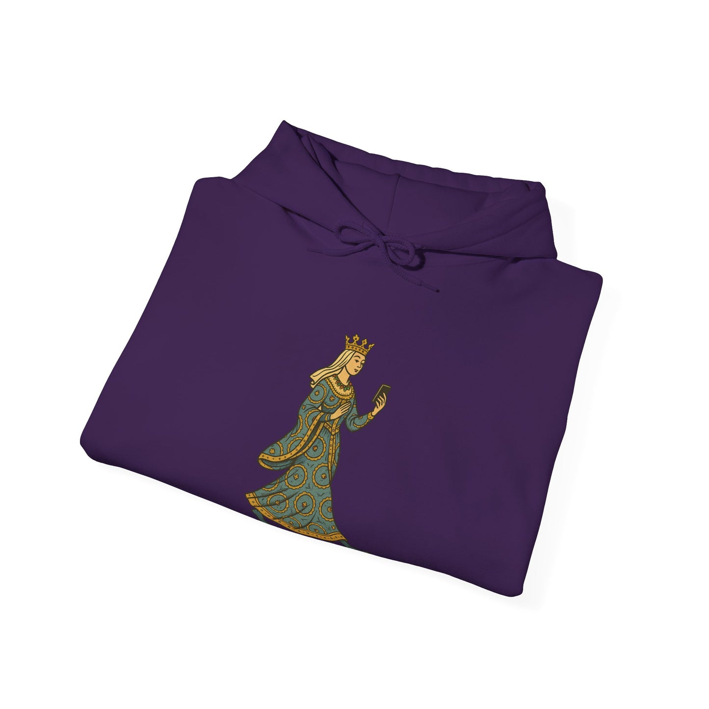 The Crowned Strutter – Medieval Couture on the Go - Cozy Unisex Hoodie