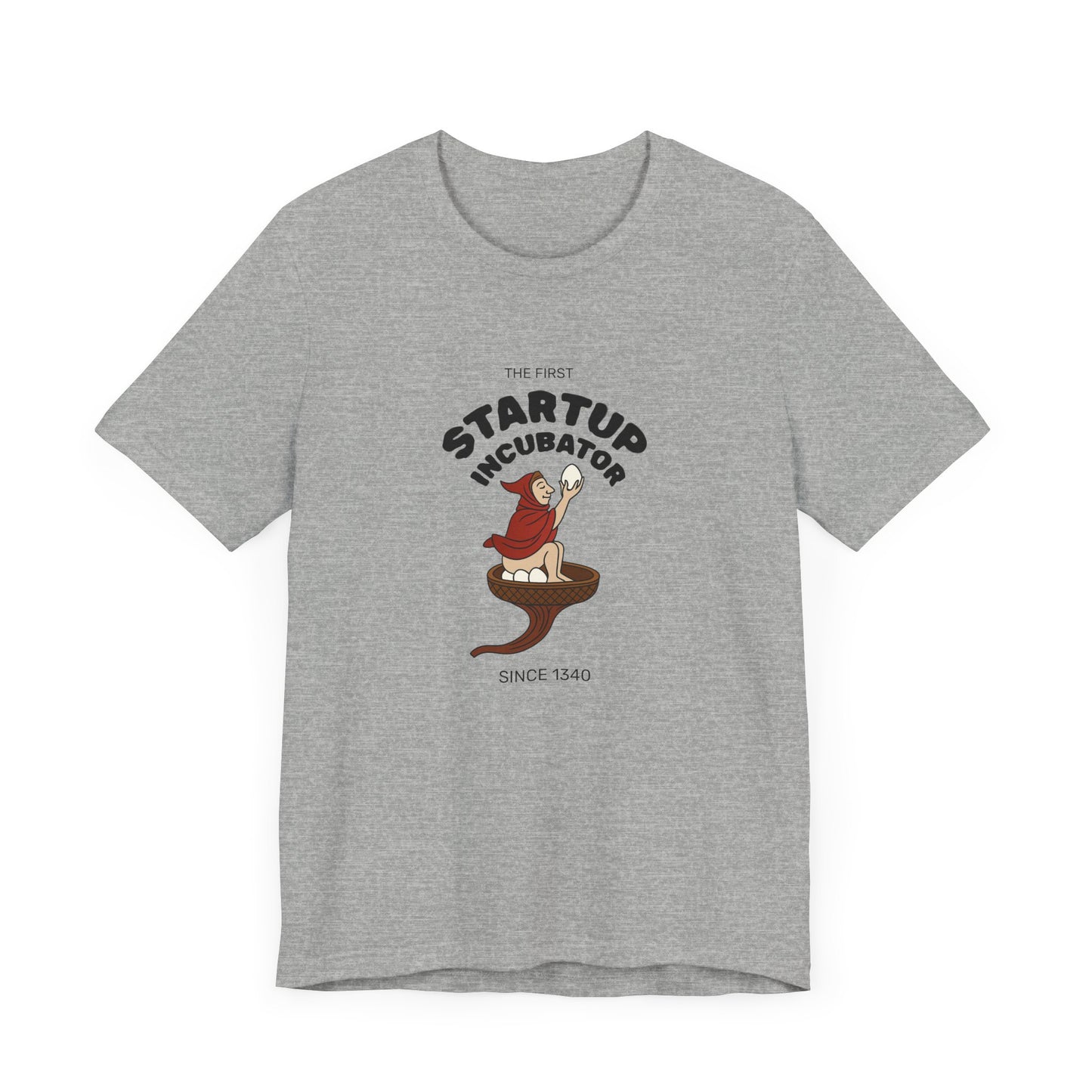 The Eggman Monk, The First Startup Incubator, Medieval Marginalia T-shirt