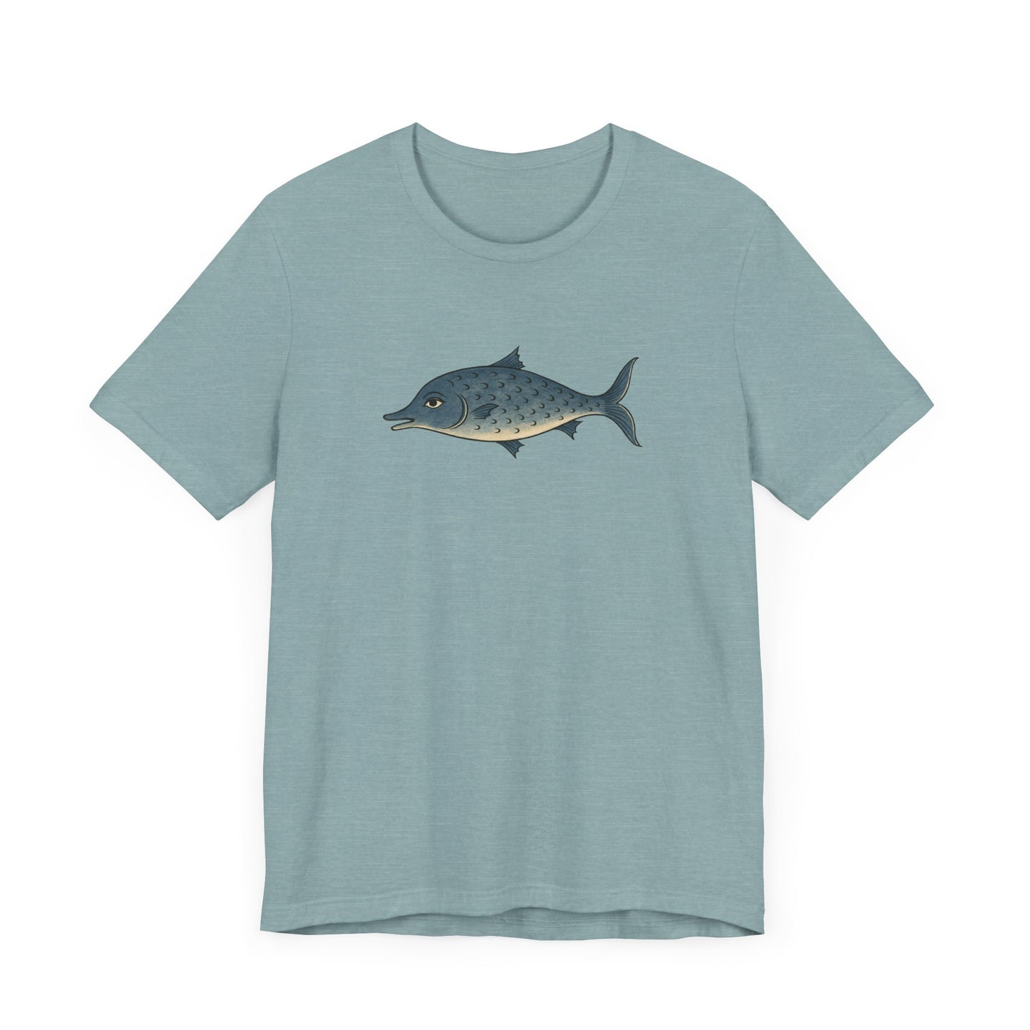 The Smiling Medieval Fish Art T-shirt