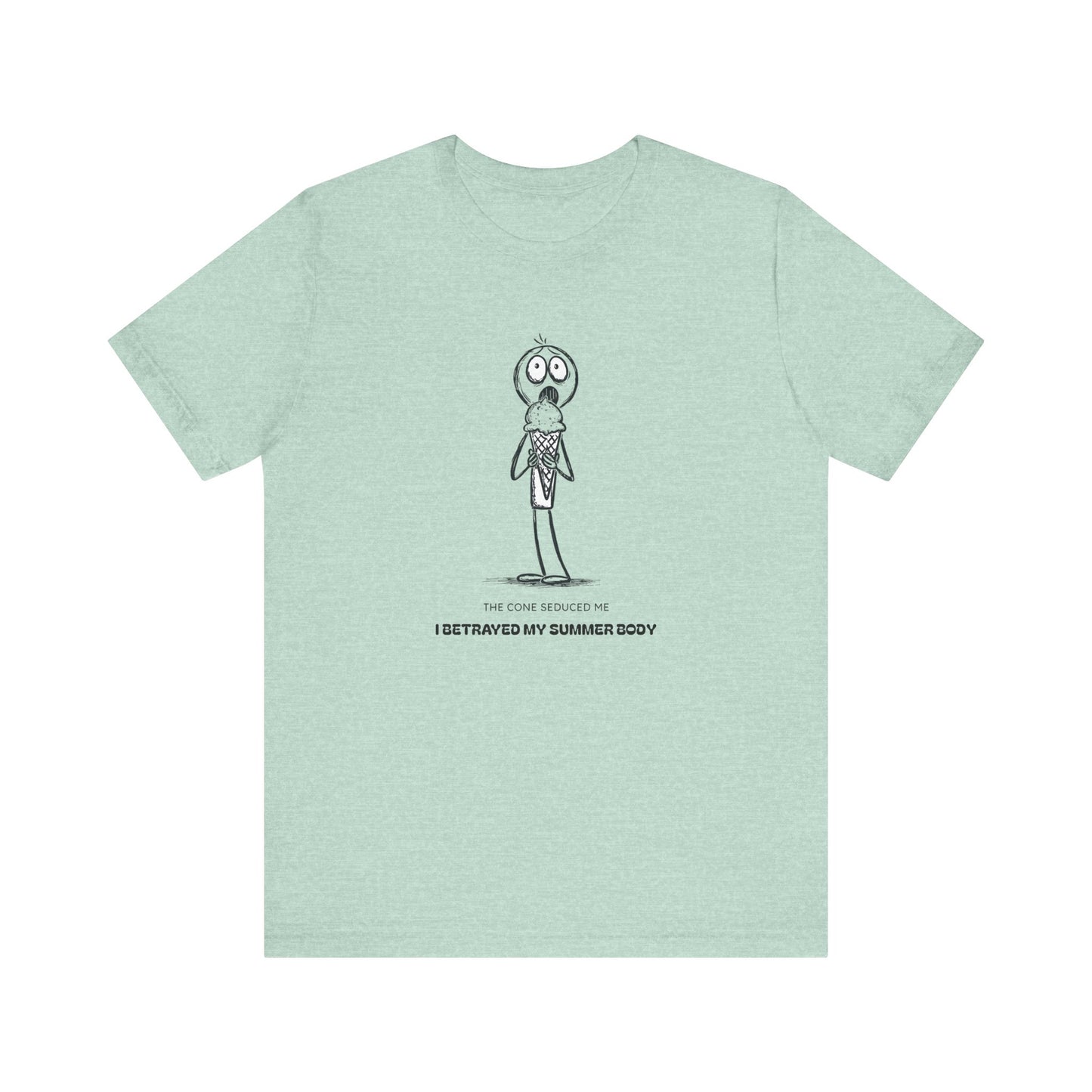 The Ice Cream Lover with Text T-shirt