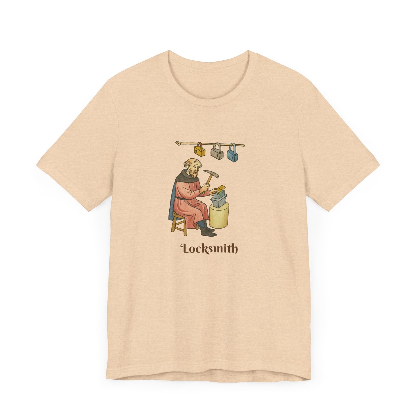 Medieval Career Series, The Locksmith Albrecht the Iron Guardian T-shirt