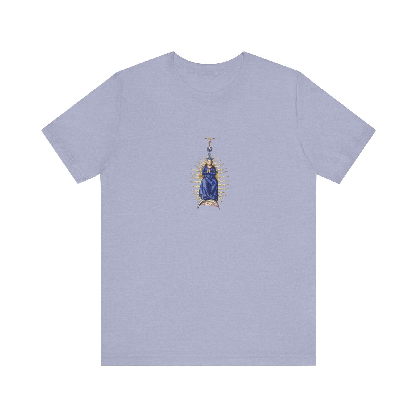 Spiritual Mary Graphic T-Shirt, Faith-Based Apparel, Casual Wear, Gift for Believers, Unisex Tee,