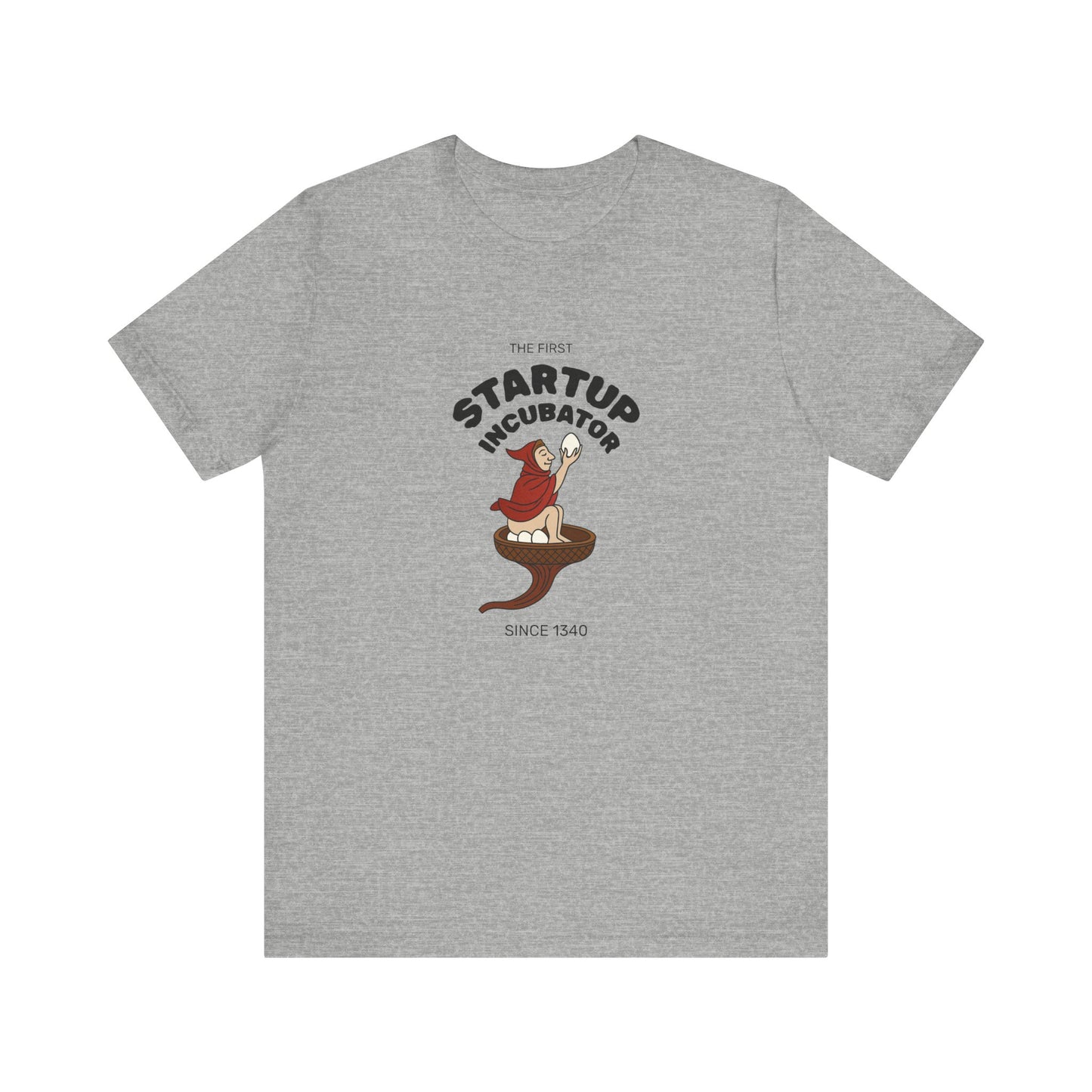 The Eggman Monk, The First Startup Incubator, Medieval Marginalia T-shirt