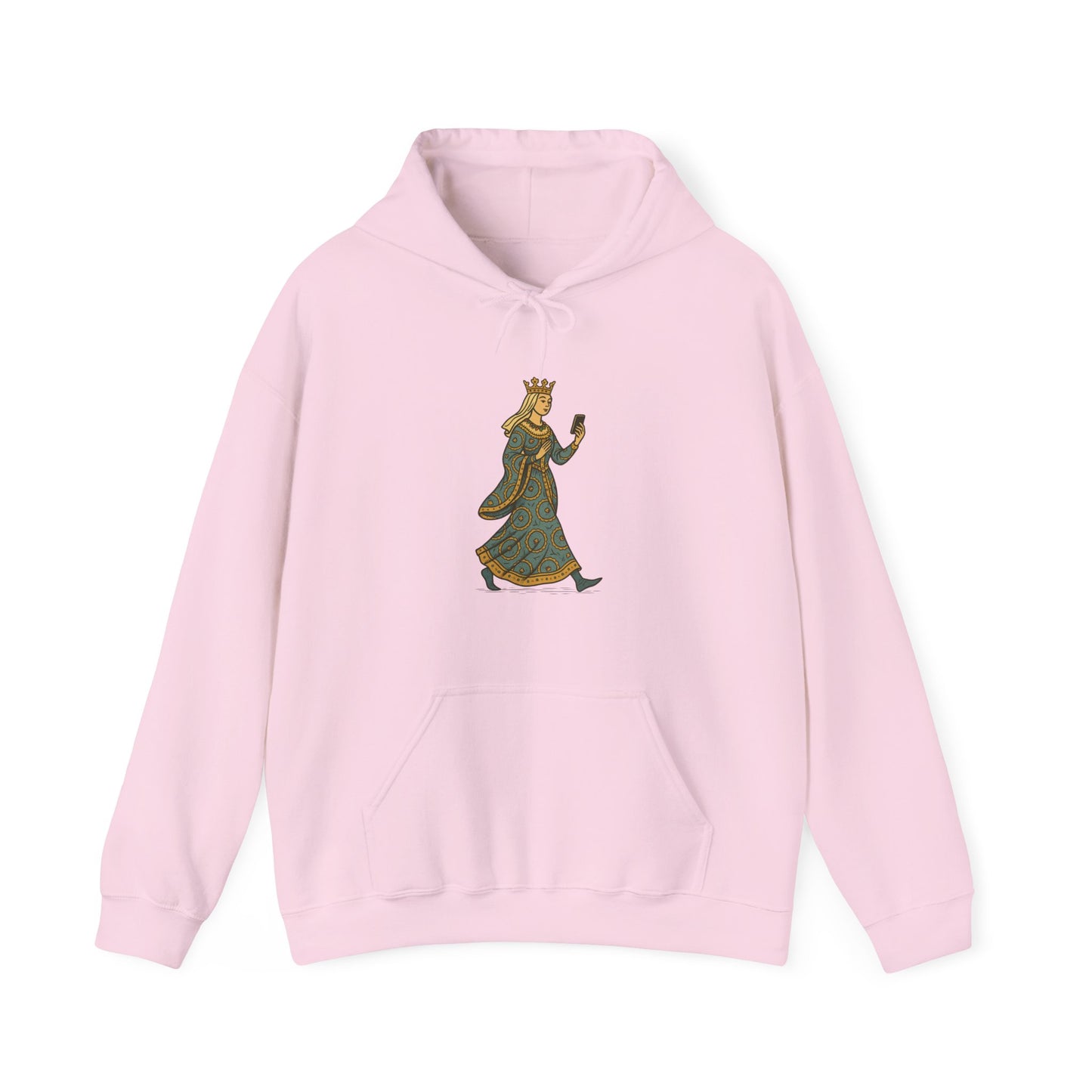 The Crowned Strutter – Medieval Couture on the Go - Cozy Unisex Hoodie