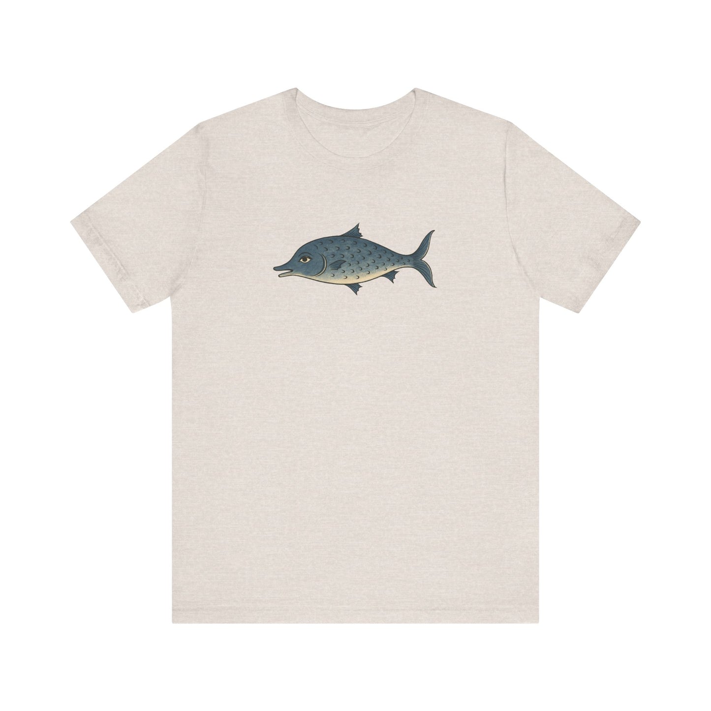 The Smiling Medieval Fish Art T-shirt