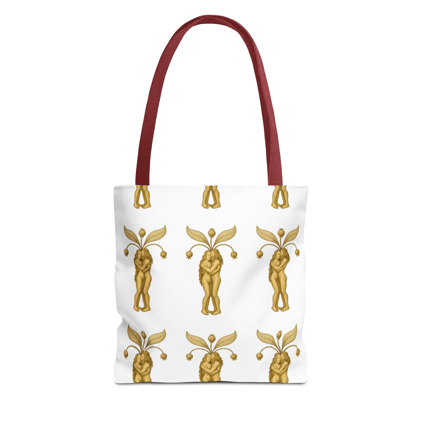 Mandrakes in Love, Mythical Root Romance Tote Bag