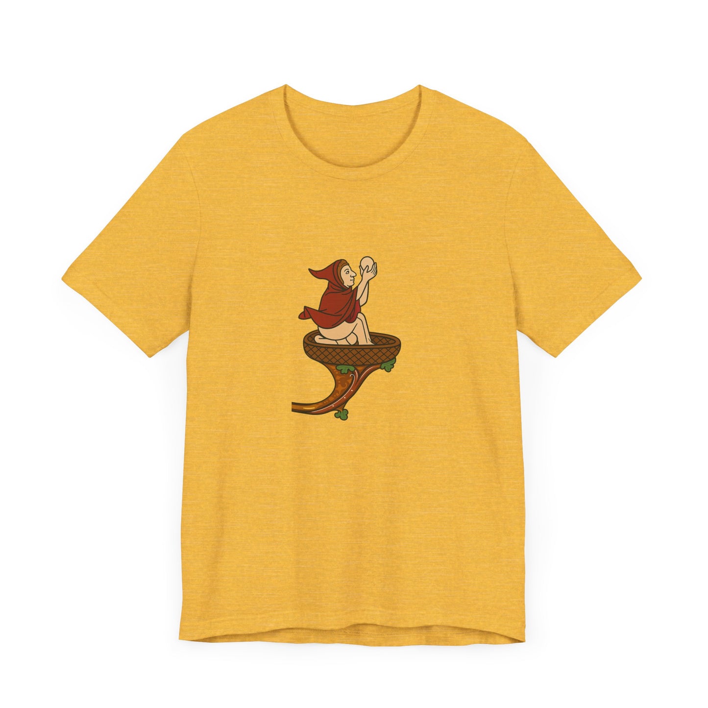 The Eggman Monk, Medieval Marginalia Print T-shirt