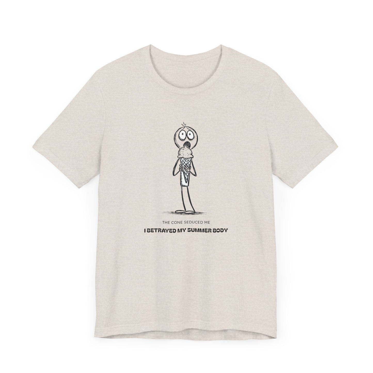 The Ice Cream Lover with Text T-shirt
