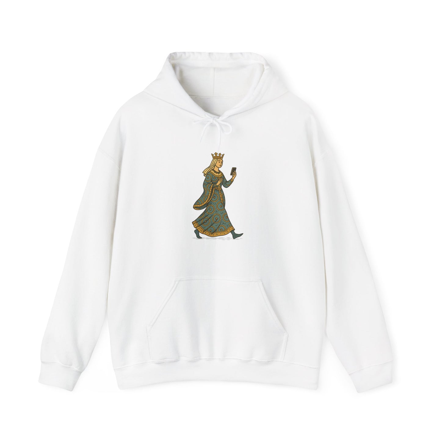 The Crowned Strutter – Medieval Couture on the Go - Cozy Unisex Hoodie