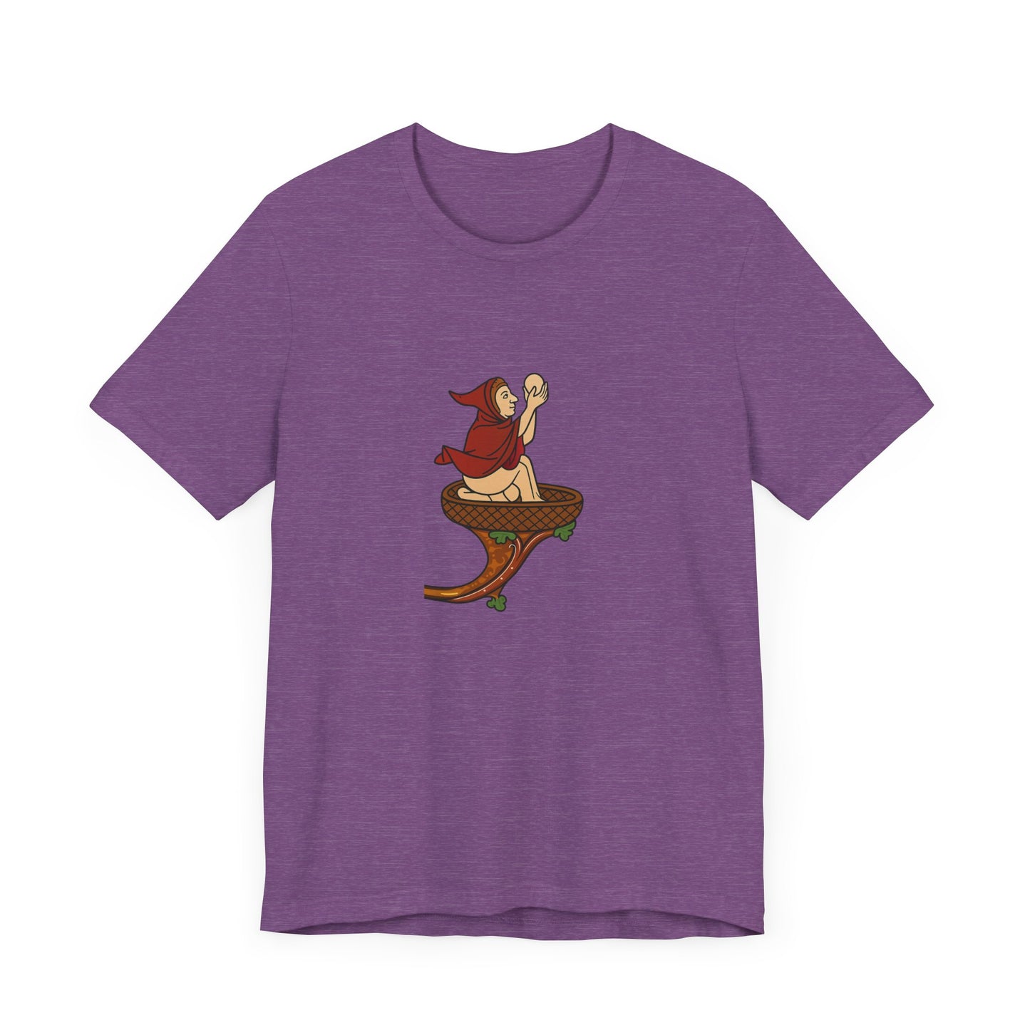 The Eggman Monk, Medieval Marginalia Print T-shirt