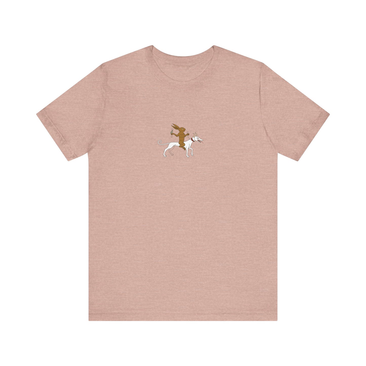 The Hare Riding a Hound, Pontifical of Guillaume Durand, Avignon, before 1390 Tee