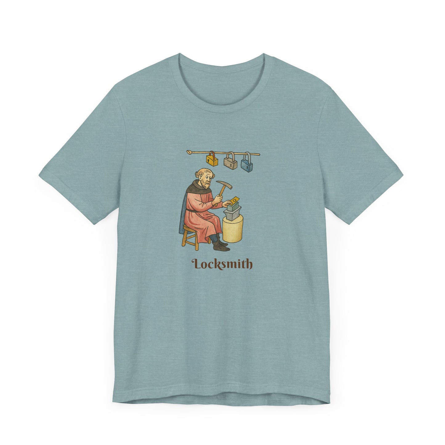 Medieval Career Series, The Locksmith Albrecht the Iron Guardian T-shirt