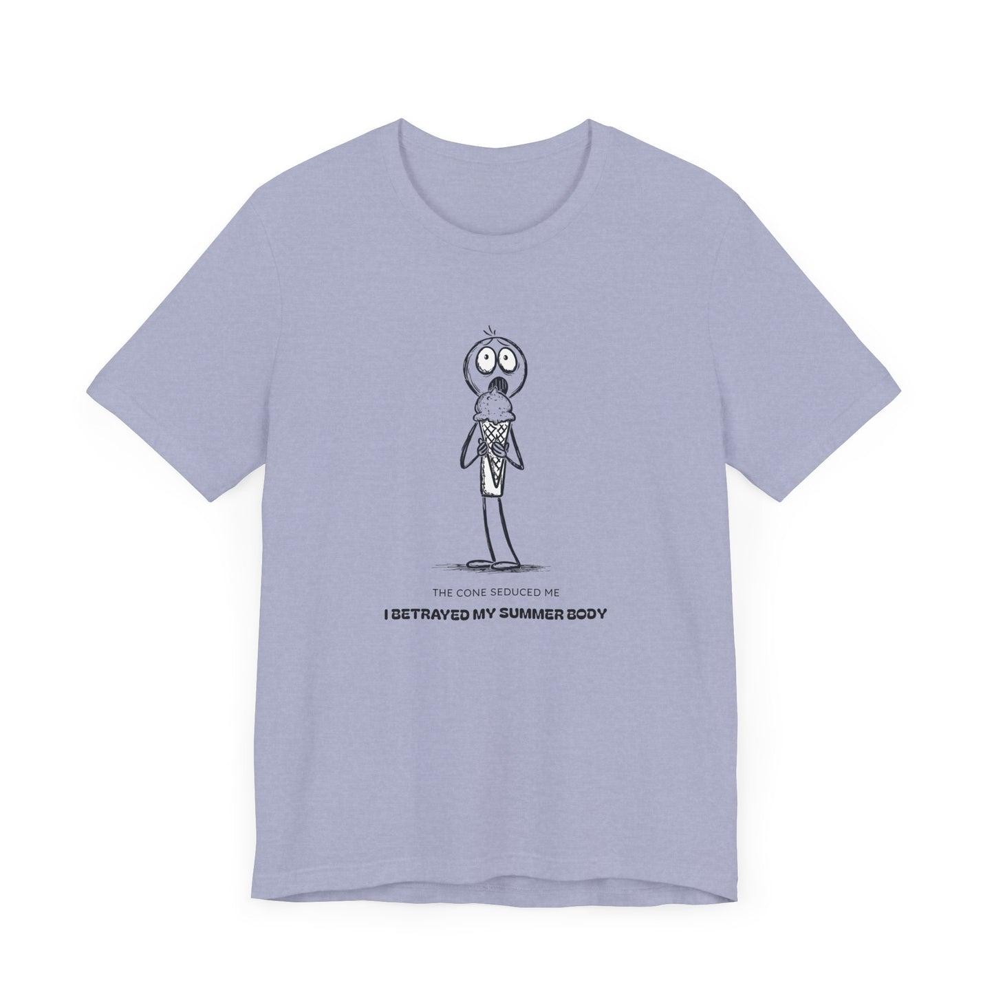 The Ice Cream Lover with Text T-shirt