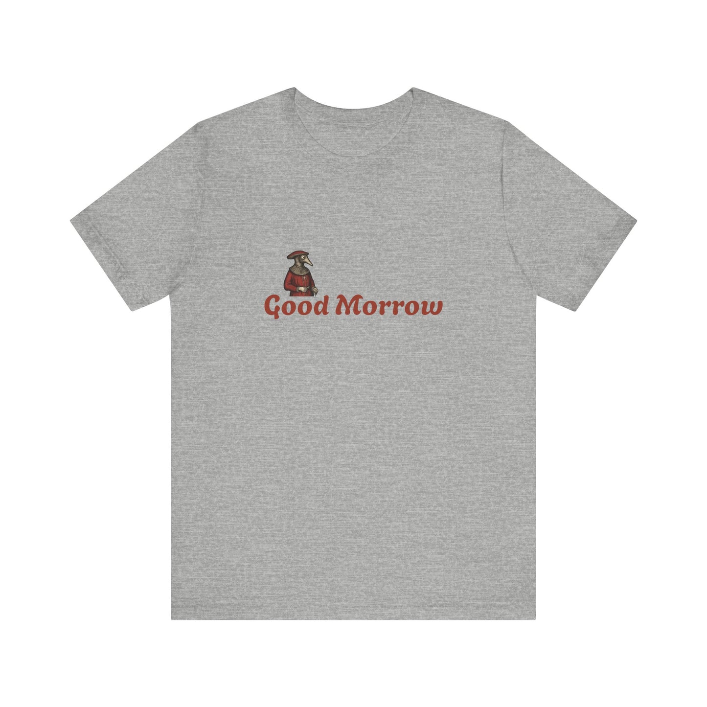 Hanseatic Art, Medieval Plague Doctor with Good Morrow Unisex Softstyle T-Shirt
