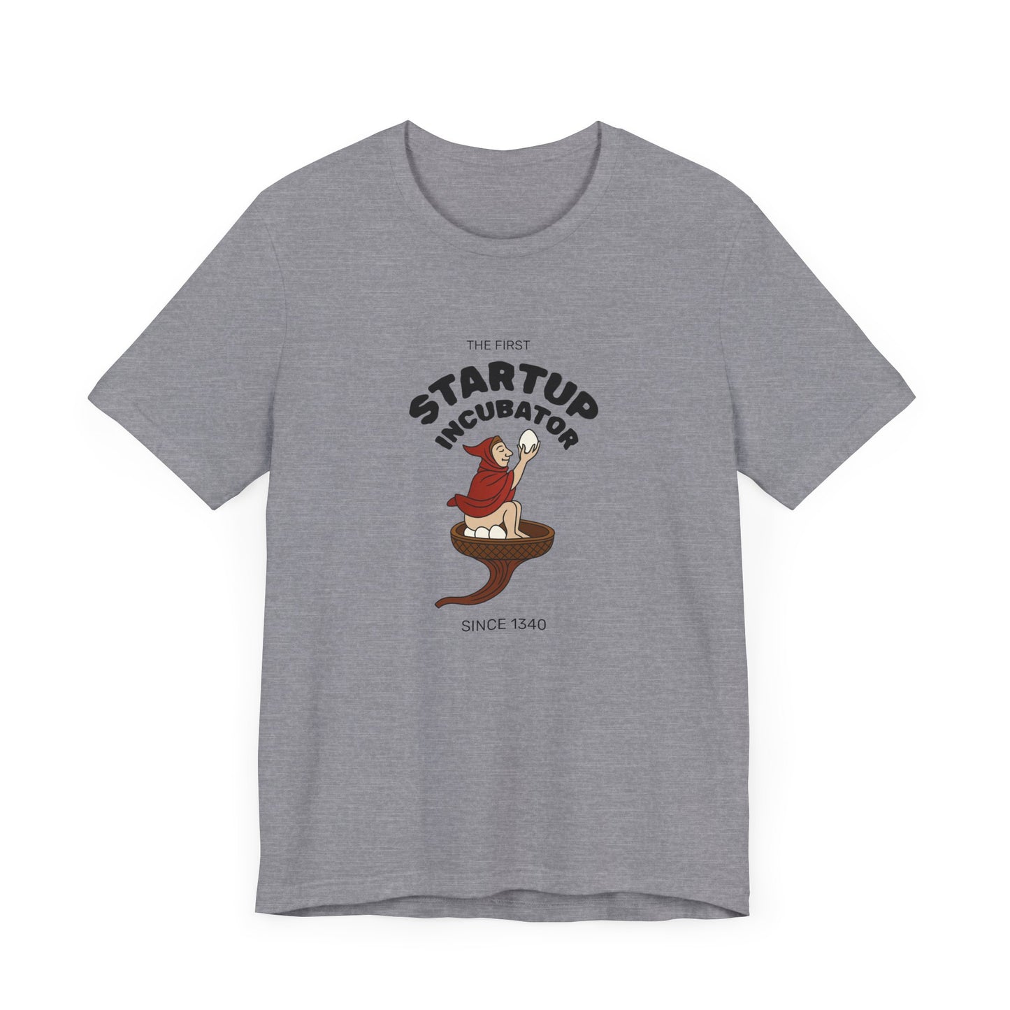 The Eggman Monk, The First Startup Incubator, Medieval Marginalia T-shirt