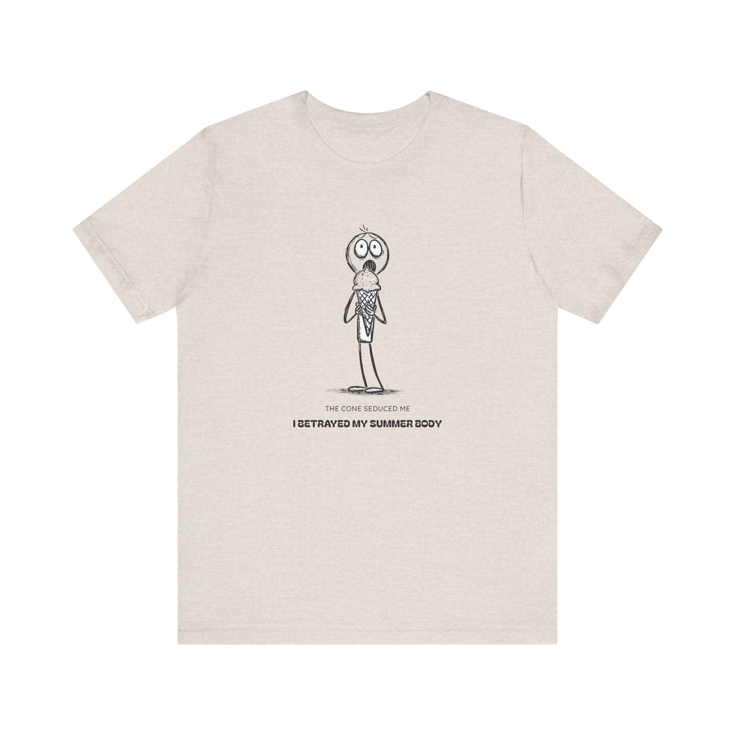 The Ice Cream Lover with Text T-shirt