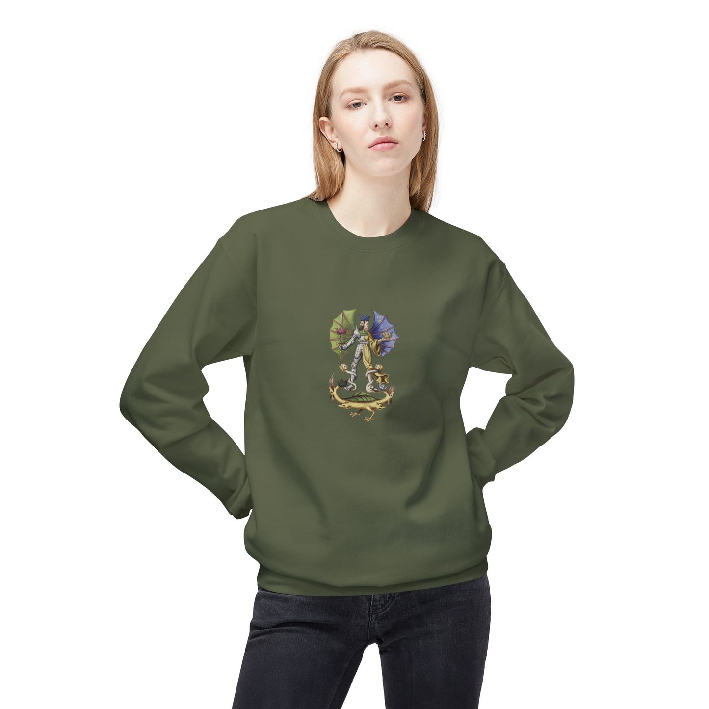 The Rebis - Alchemical Hermaphrodite 1700 Unisex Casual Sweatshirt
