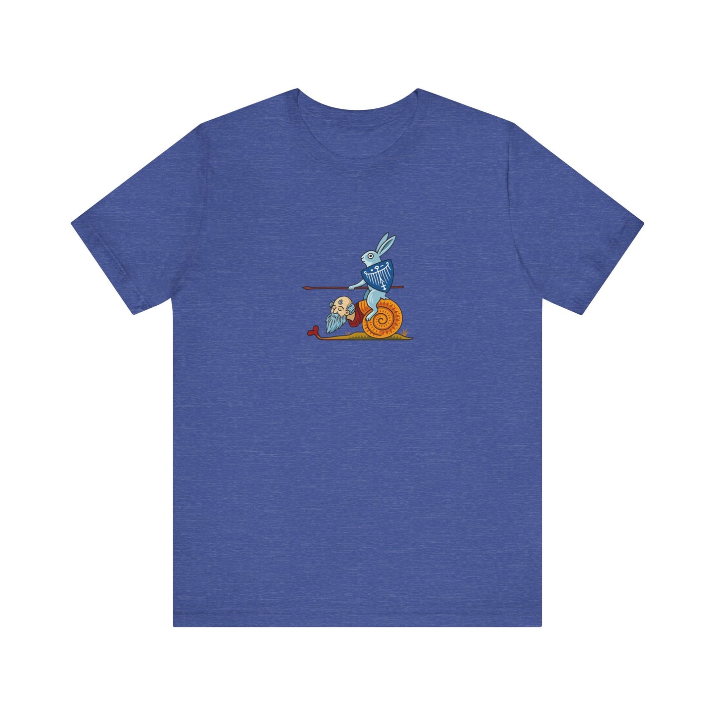 Bunny Snail Rider After MS Yates Thompson 8 F 294, Remastered Marginalia Manuscript Art Tee