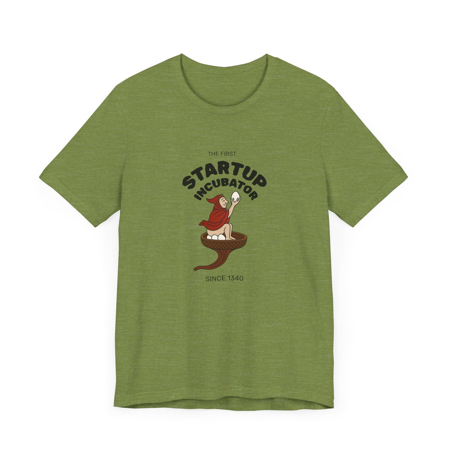 The Eggman Monk, The First Startup Incubator, Medieval Marginalia T-shirt