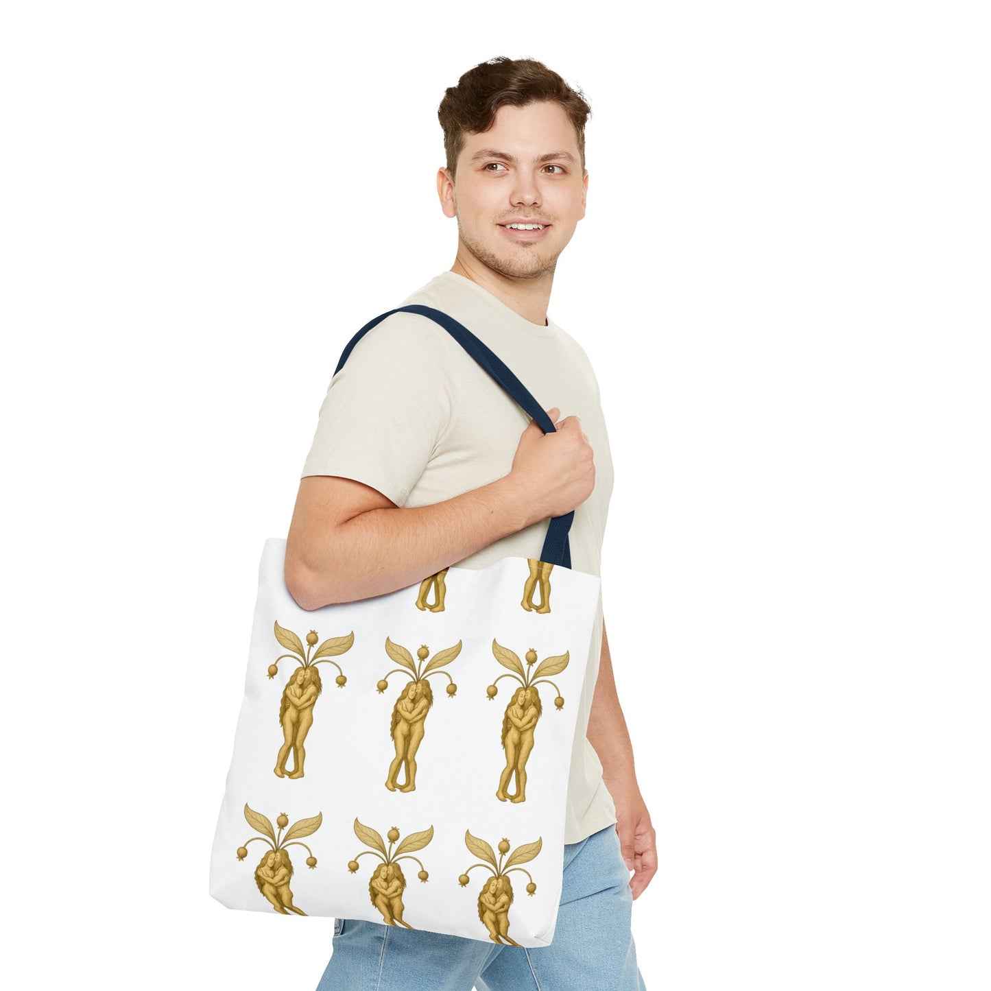 Mandrakes in Love, Mythical Root Romance Tote Bag