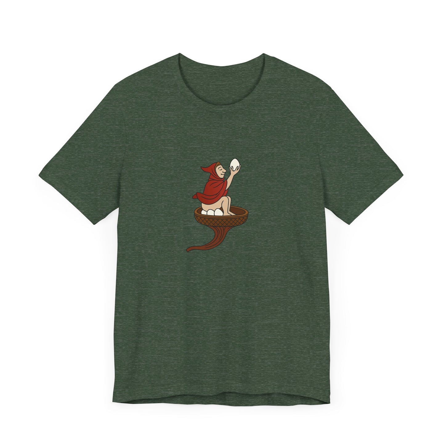 The Eggman Monk, 14th Century Medieval Manuscript T-shirt