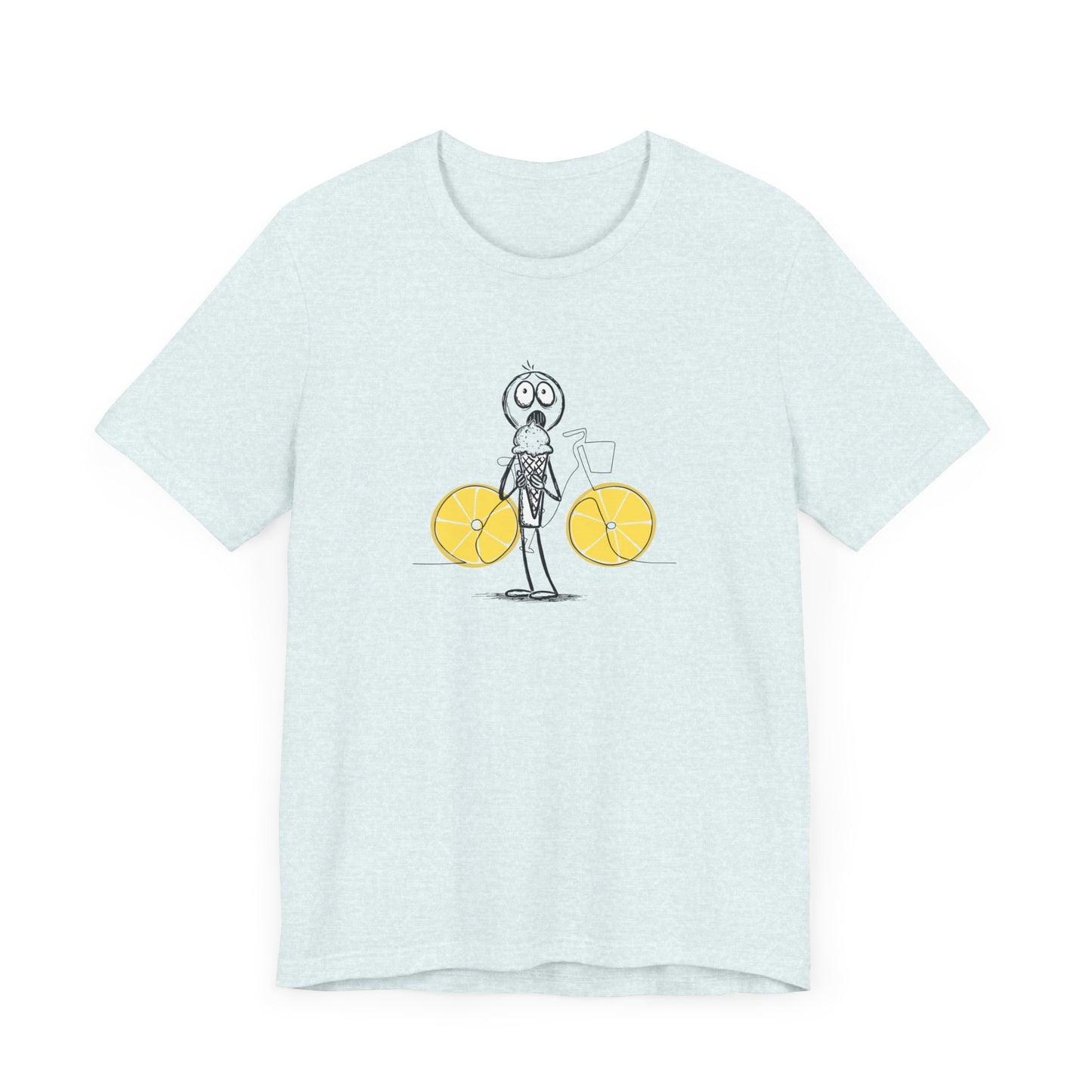 The Ice Cream Lover With Bike T-shirt