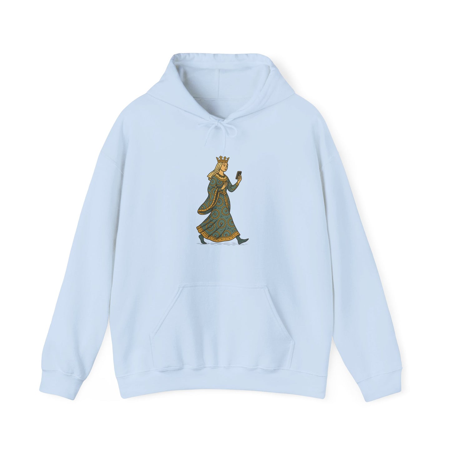 The Crowned Strutter – Medieval Couture on the Go - Cozy Unisex Hoodie