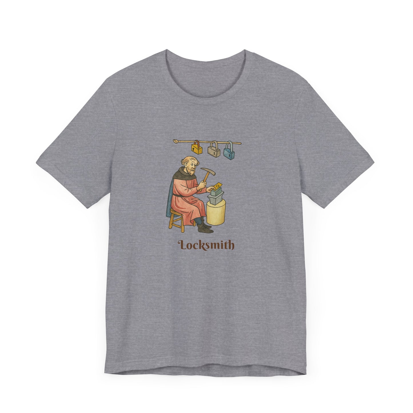 Medieval Career Series, The Locksmith Albrecht the Iron Guardian T-shirt