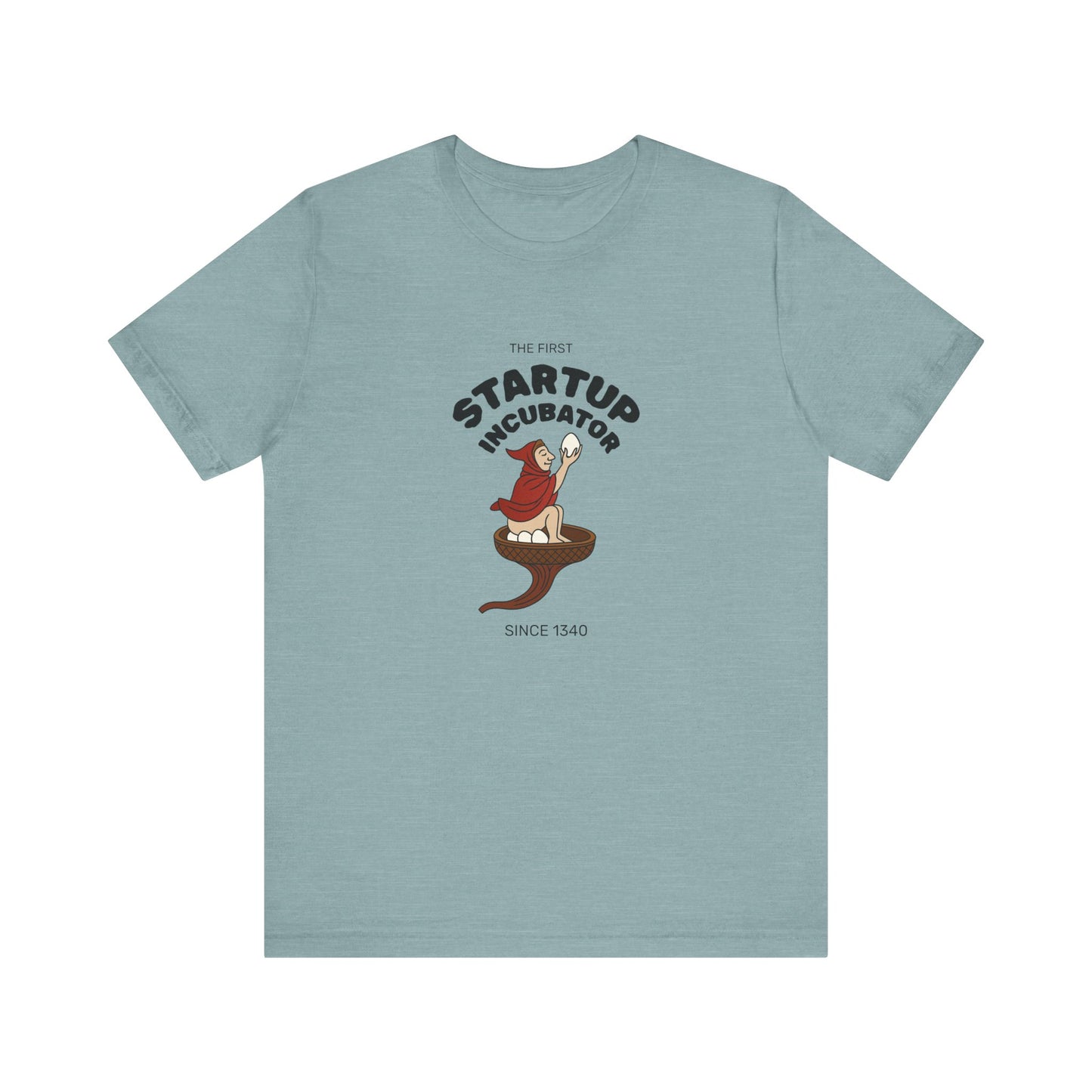 The Eggman Monk, The First Startup Incubator, Medieval Marginalia T-shirt