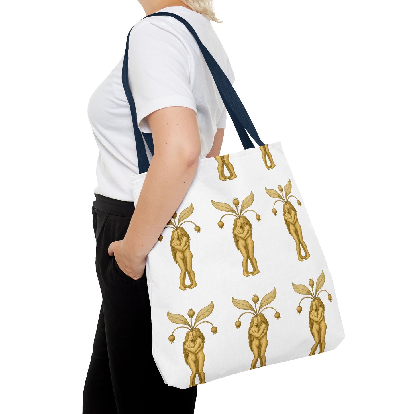 Mandrakes in Love, Mythical Root Romance Tote Bag