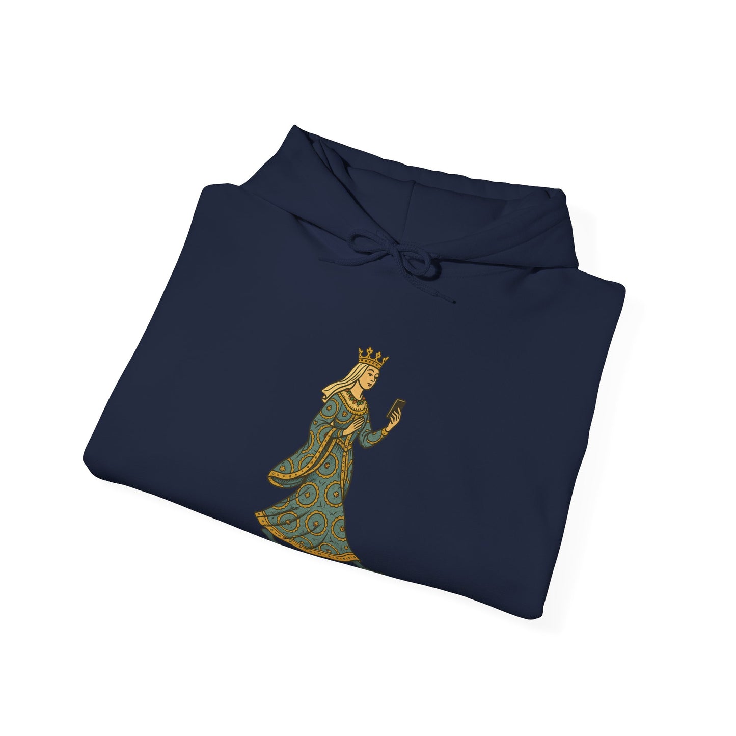 The Crowned Strutter – Medieval Couture on the Go - Cozy Unisex Hoodie