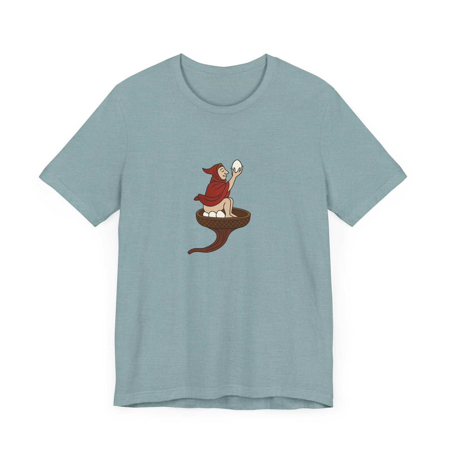 The Eggman Monk, 14th Century Medieval Manuscript T-shirt
