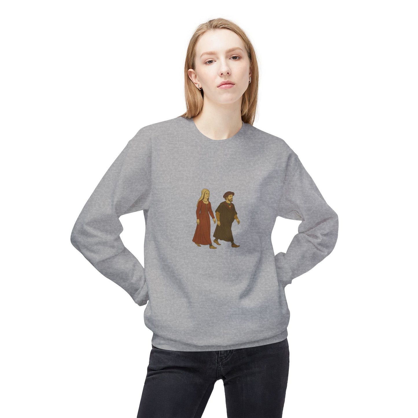 Hanseatic Art, Hansapäevad Medieval Couple Sweatshirt