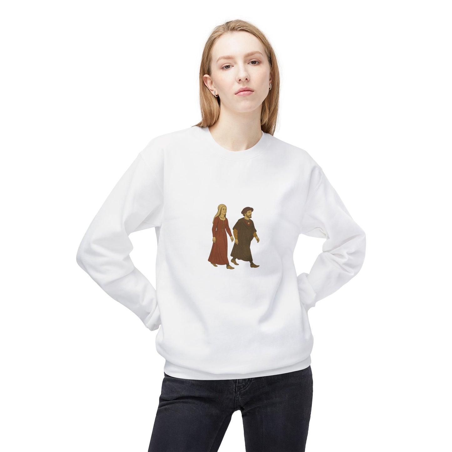 Hanseatic Art, Hansapäevad Medieval Couple Sweatshirt