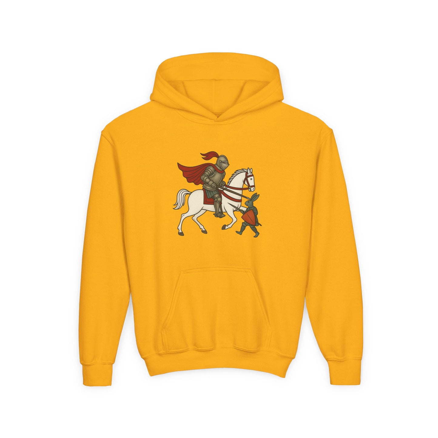 Knight & Hare - Medieval Humor - Kid's Hoodie