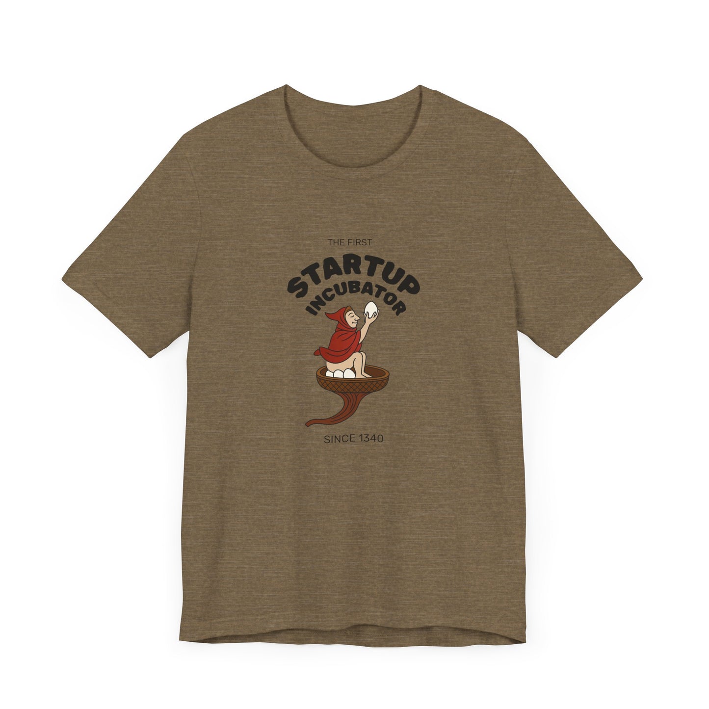 The Eggman Monk, The First Startup Incubator, Medieval Marginalia T-shirt