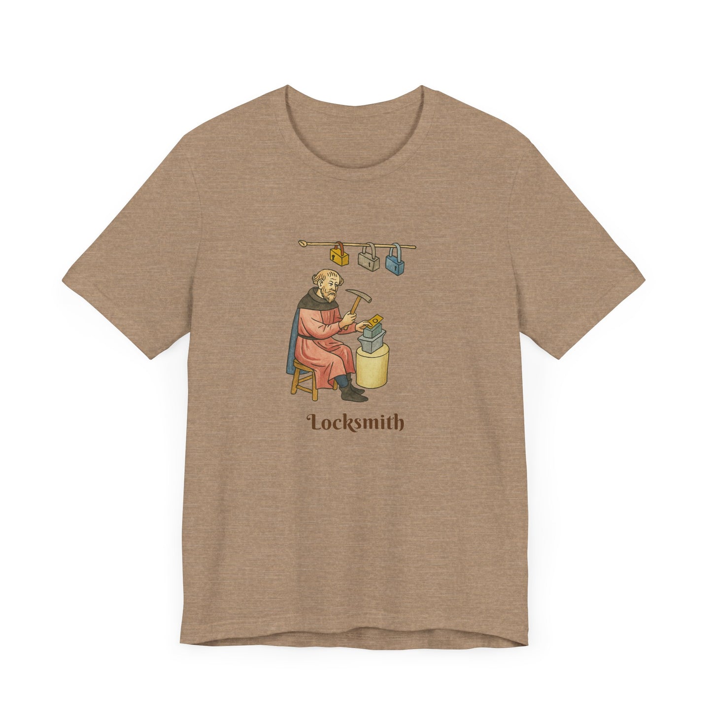 Medieval Career Series, The Locksmith Albrecht the Iron Guardian T-shirt