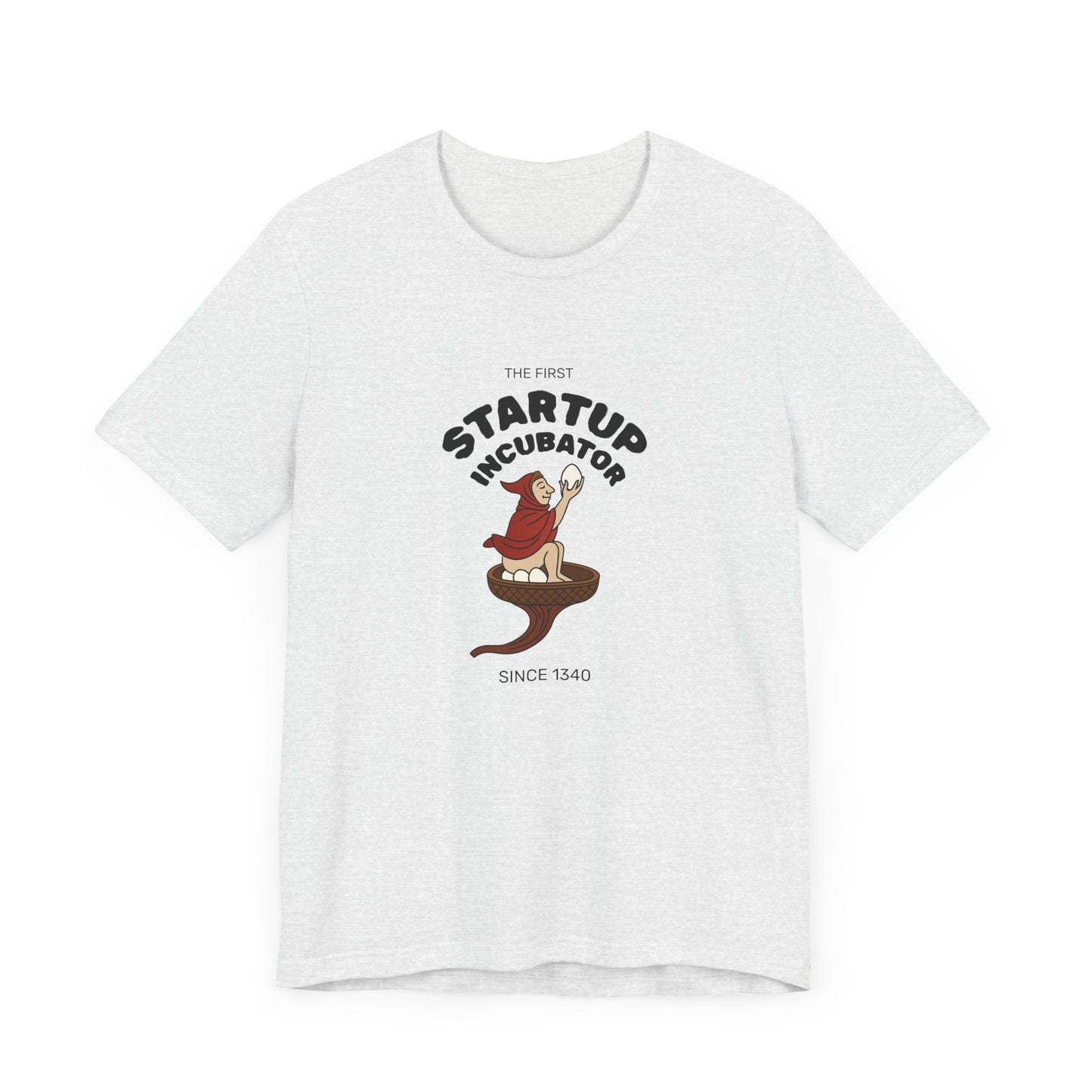 The Eggman Monk, The First Startup Incubator, Medieval Marginalia T-shirt