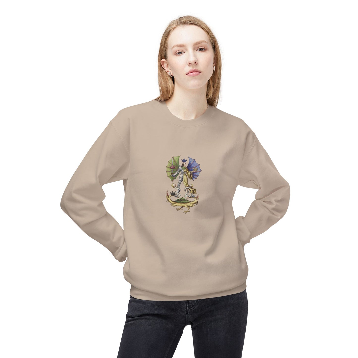 The Rebis - Alchemical Hermaphrodite 1700 Unisex Casual Sweatshirt