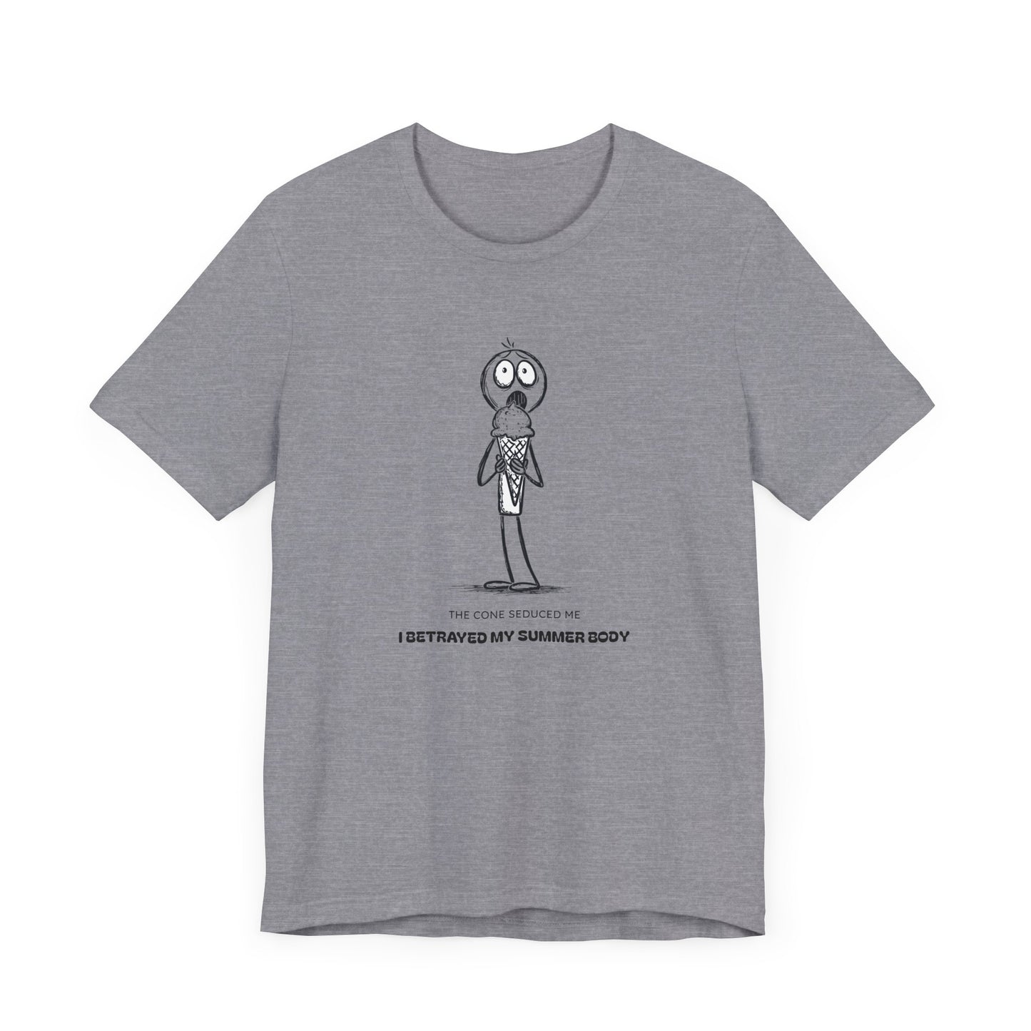 The Ice Cream Lover with Text T-shirt