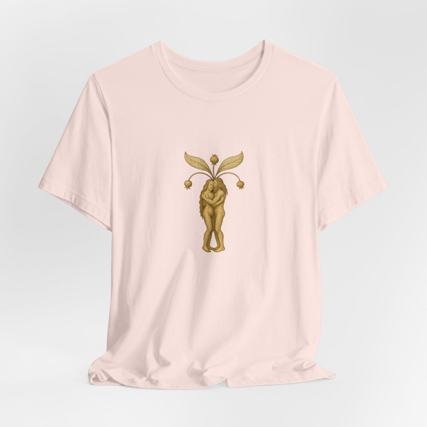 Big Mandrakes in Love, Mythical Root Romance Unisex Heavy Cotton Tee