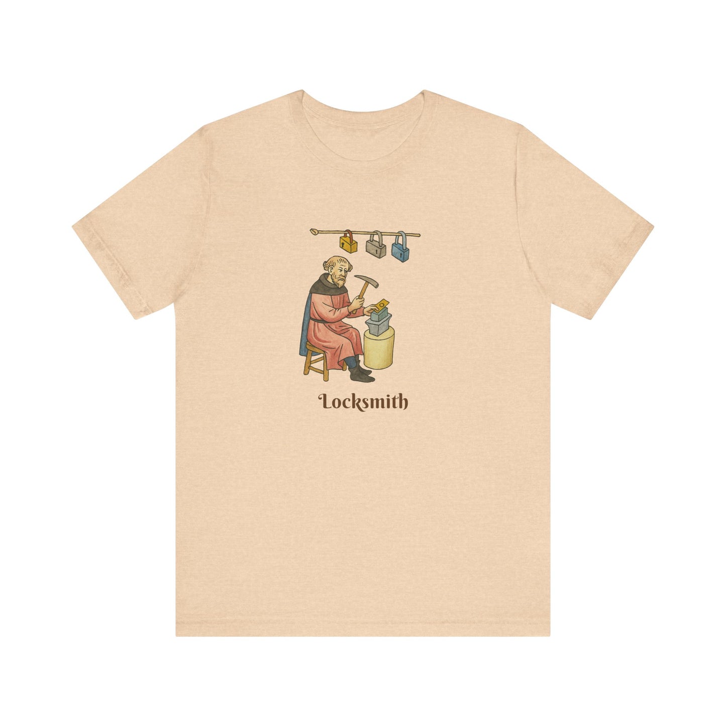 Medieval Career Series, The Locksmith Albrecht the Iron Guardian T-shirt