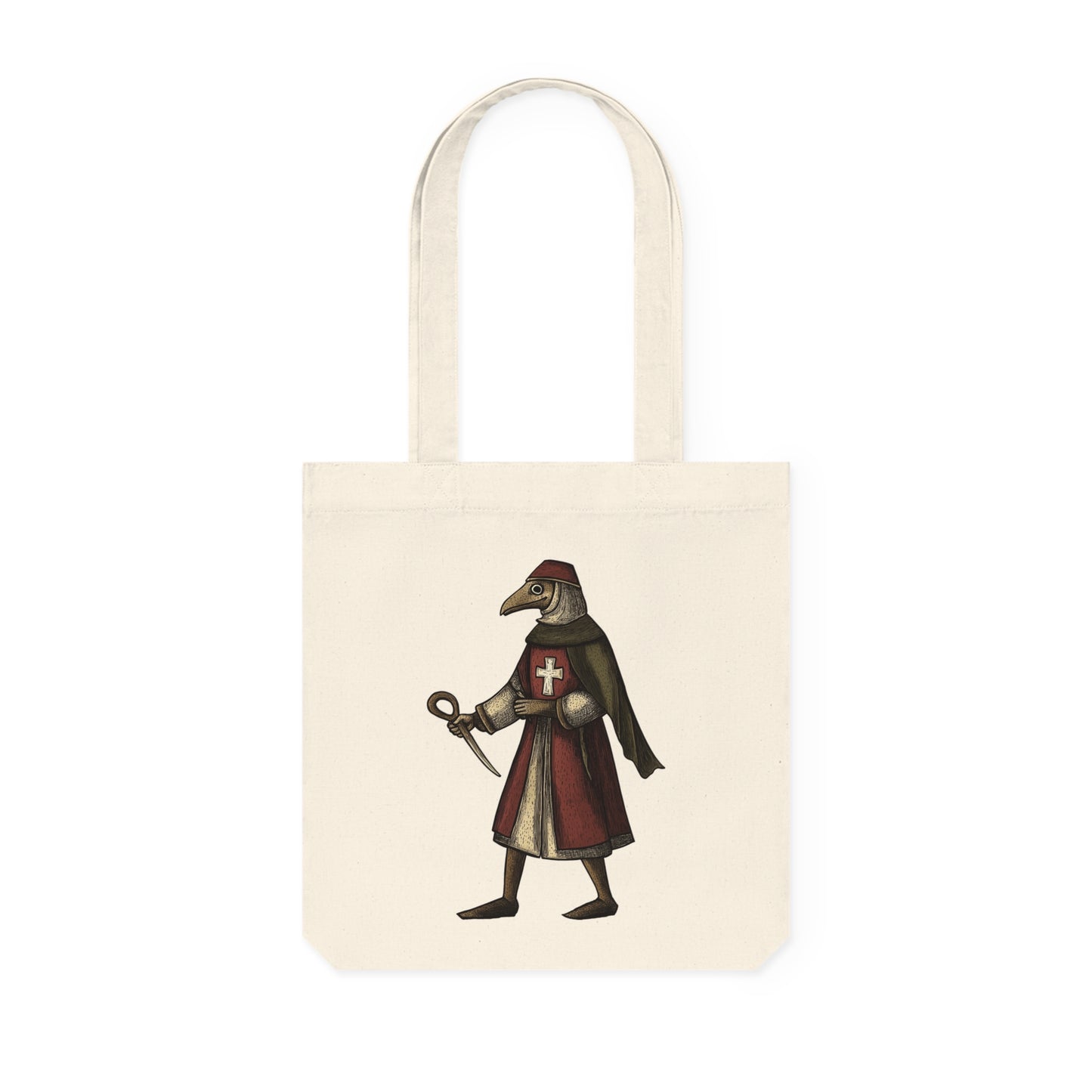 Hanseatic Art, Medieval Plague Doctor Woven Tote Bag